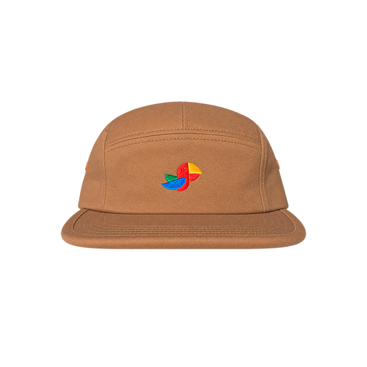 Flat Bill 5 Panel Cotton Twill Camper Hat